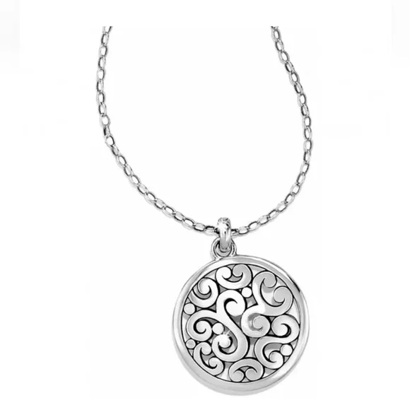 Brighton Round Scroll Design Contempo Pendant Necklace - Picture 6 of 6